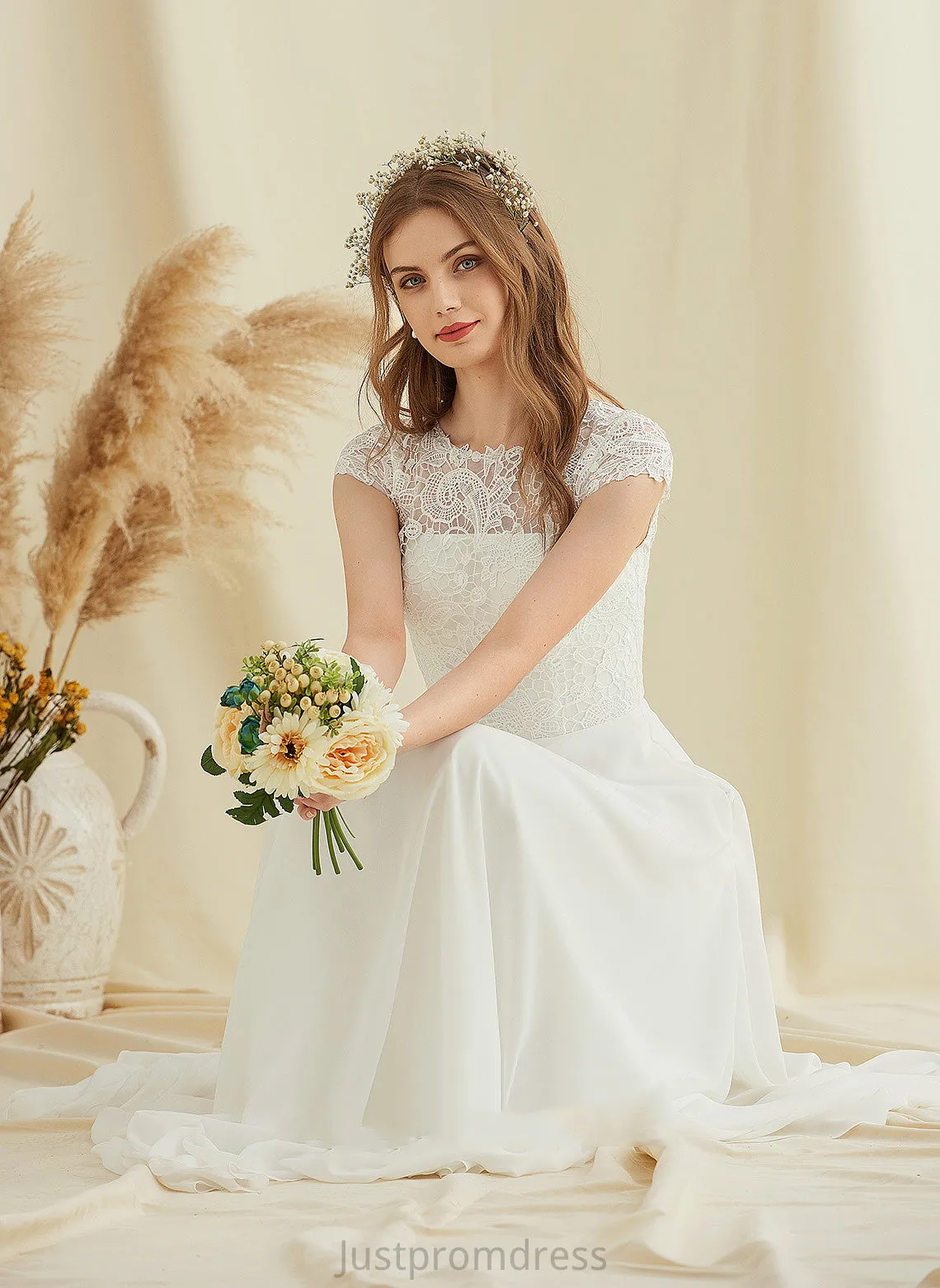 A-line Formal Dresses Dresses Lace Chiffon Christine