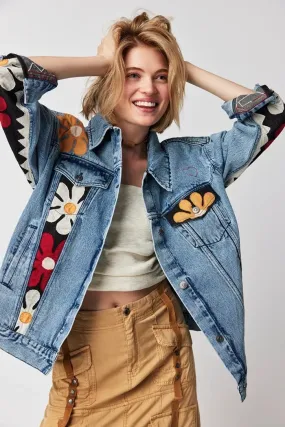 Annie's Flower Denim Jacket