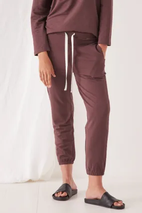 Assembly Label - Kin Fleece Trackpant - Damson