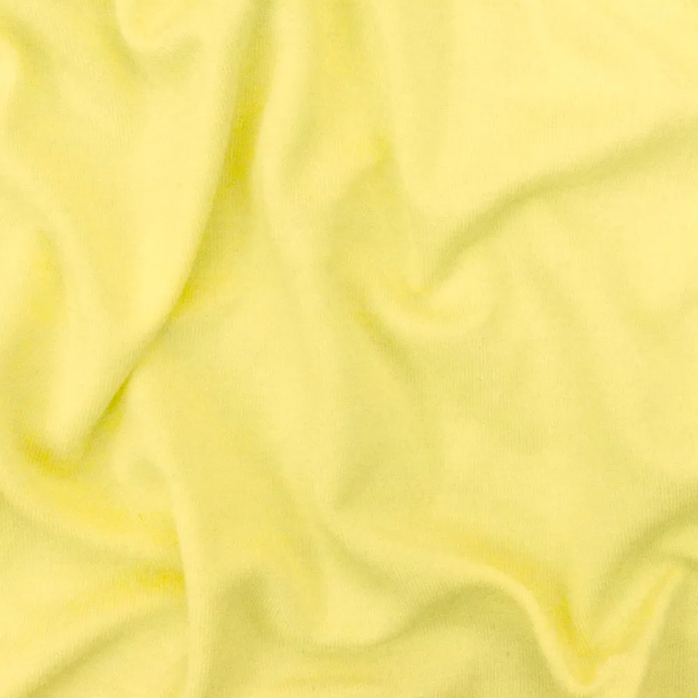 Baby Yellow Solid Stretch Spandex Bamboo Jersey Knit Fabric