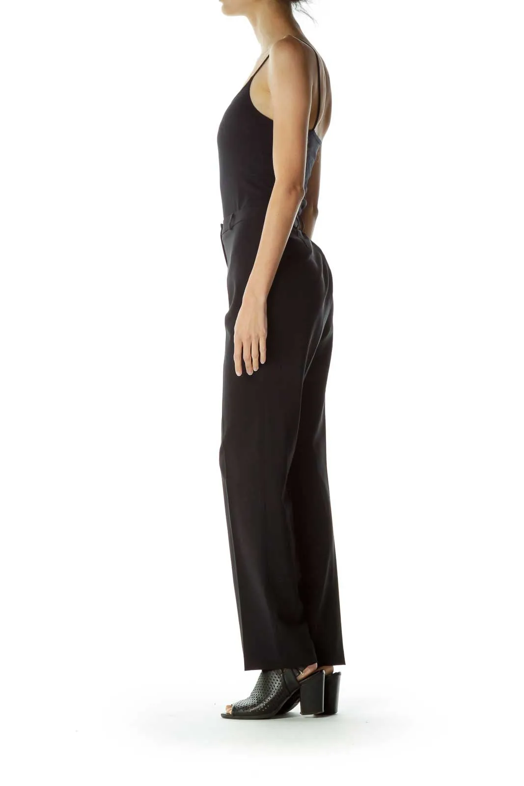 Black Straight Leg Pant