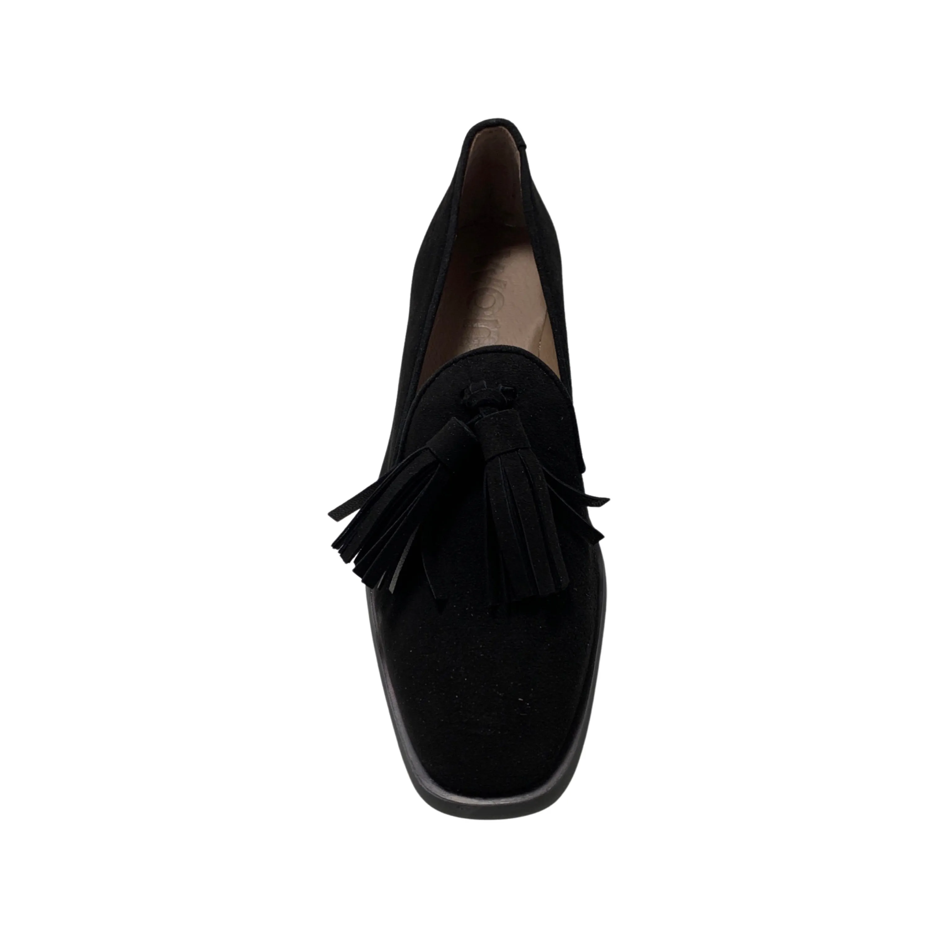 C6801 Black Suede Flat