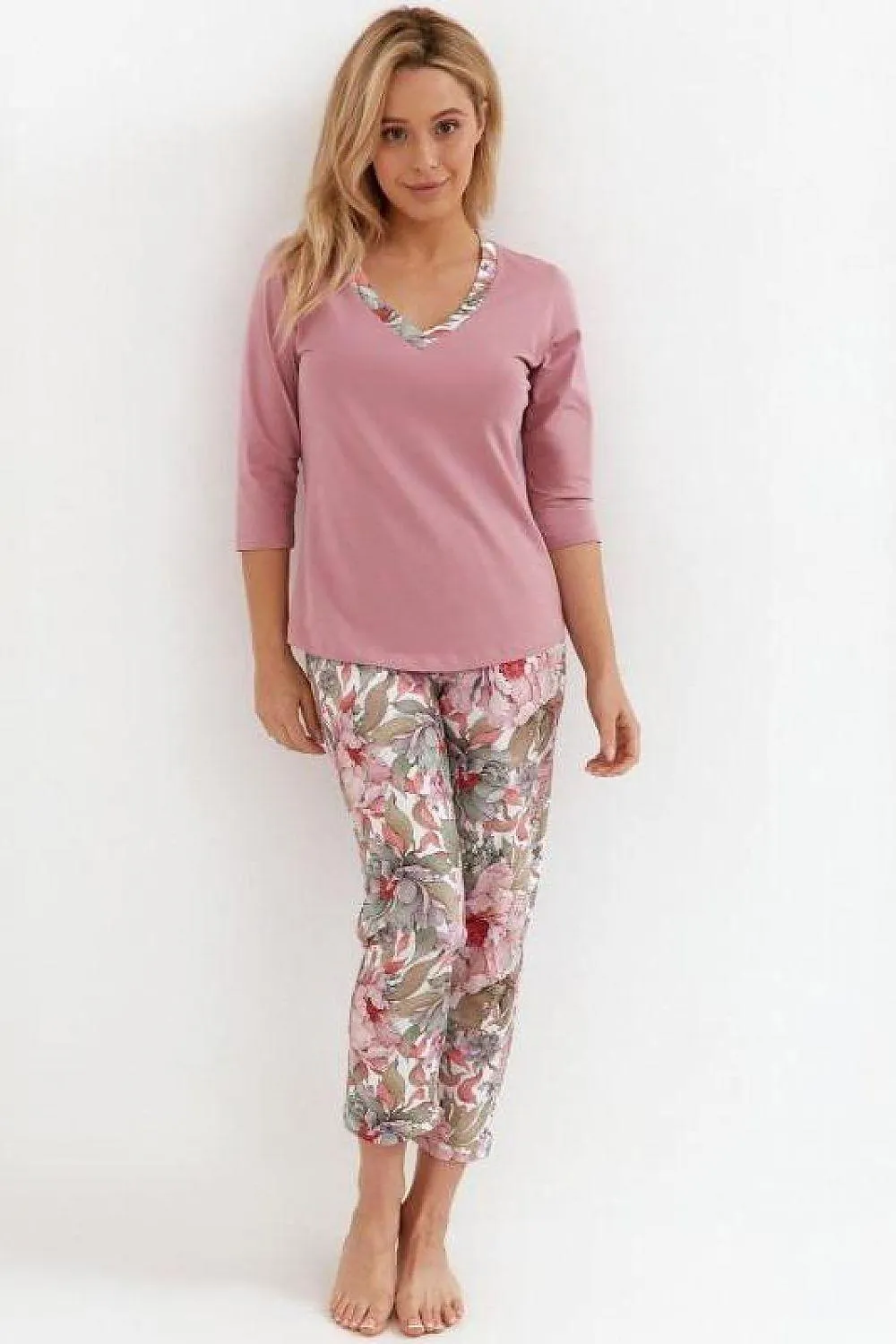 Cana soft - breathable fabric blouse and pants womens pajama