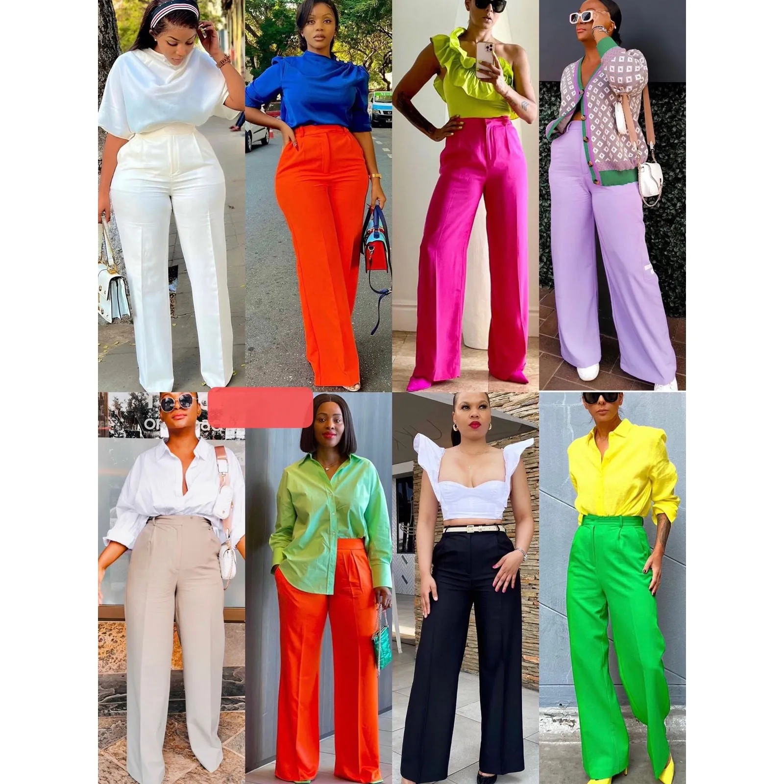 Candy Color Straight Pants