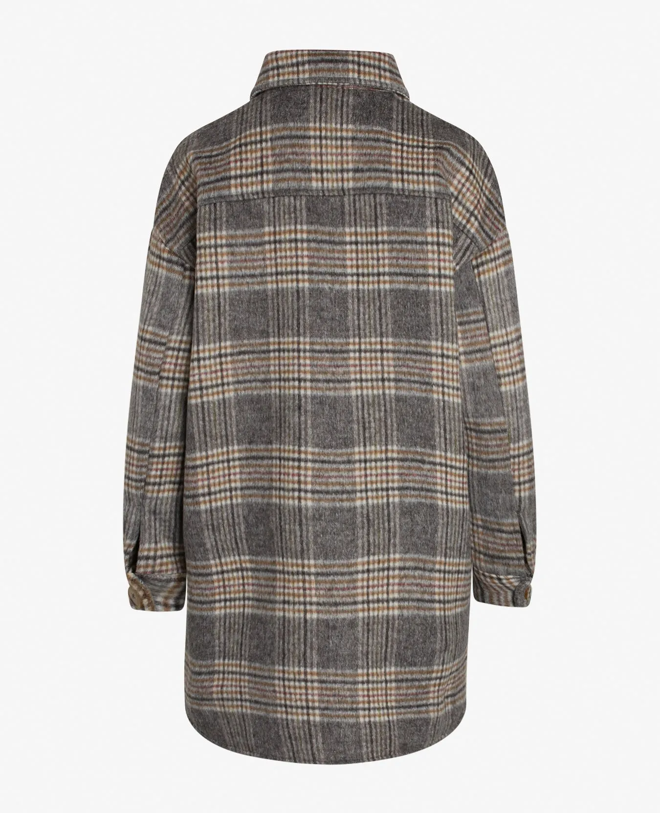 CHECKED WOOL HEAVY OUTERWEAR