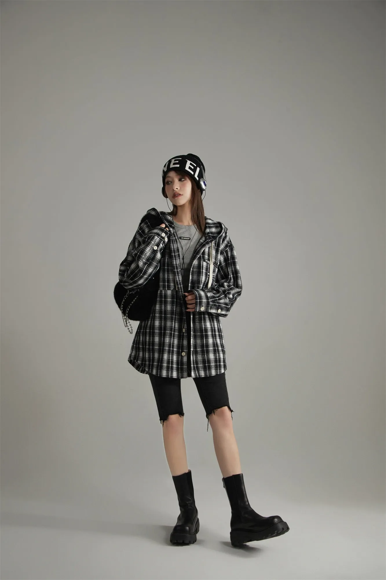 Classic Check Hoodie Shirt