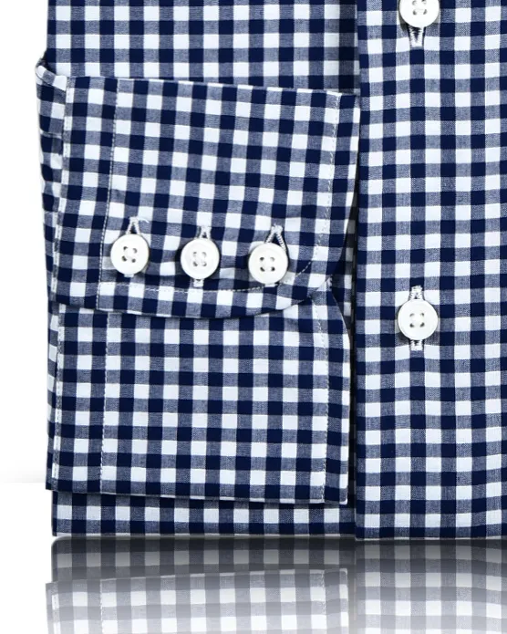 Classic Navy Gingham Shirt