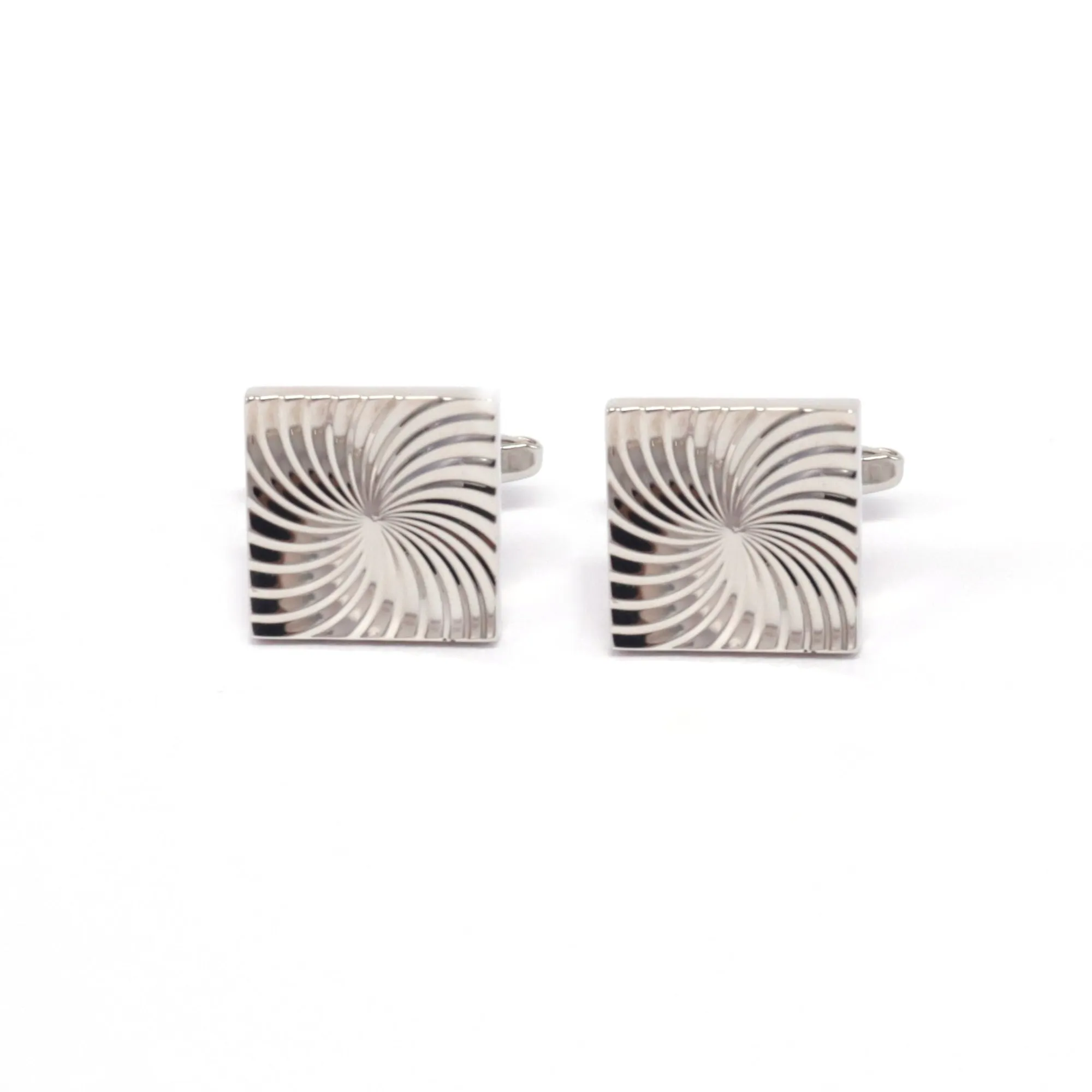 Classic Silver Square Cufflinks in various designs (Online Exclusive)