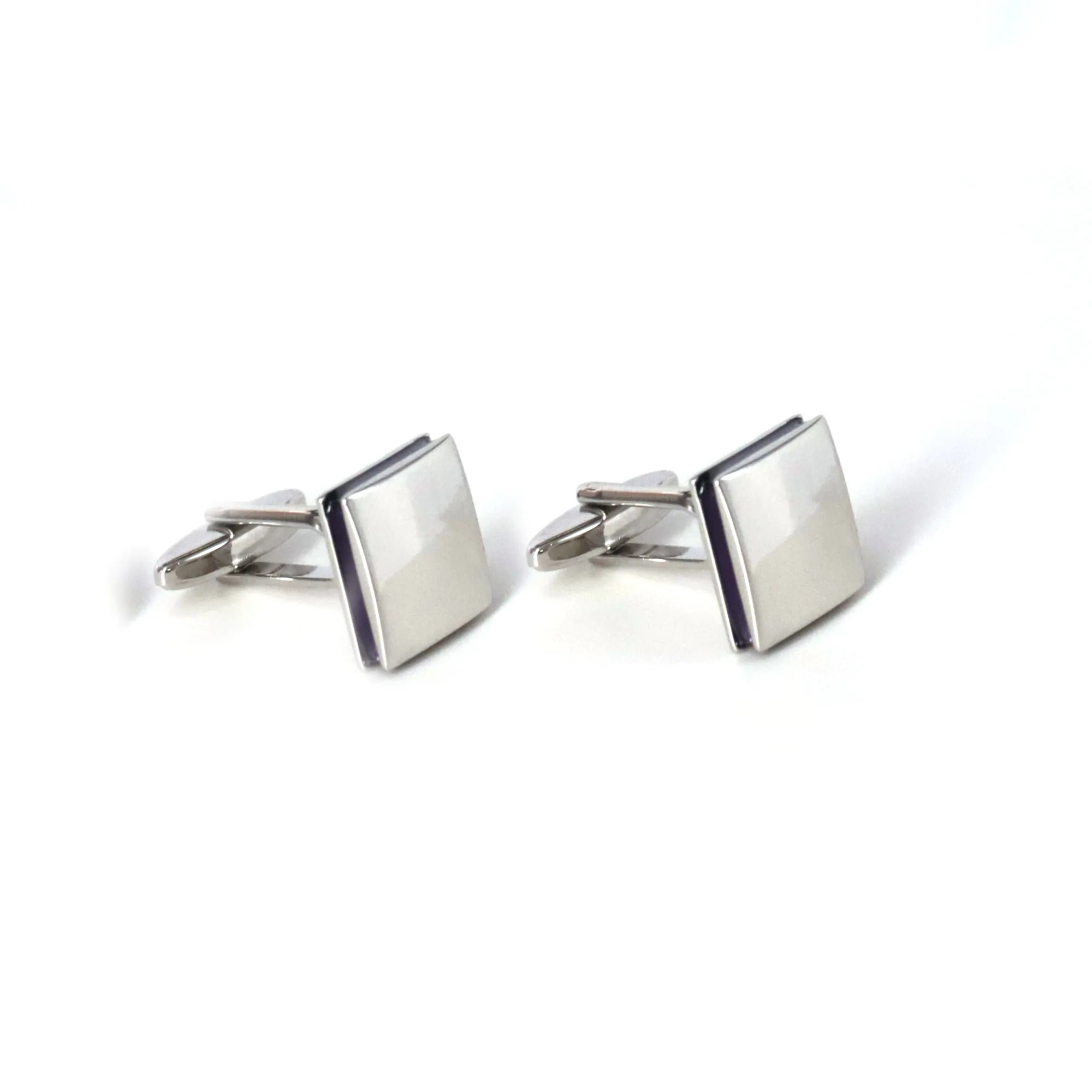 Classic Silver Square Cufflinks in various designs (Online Exclusive)