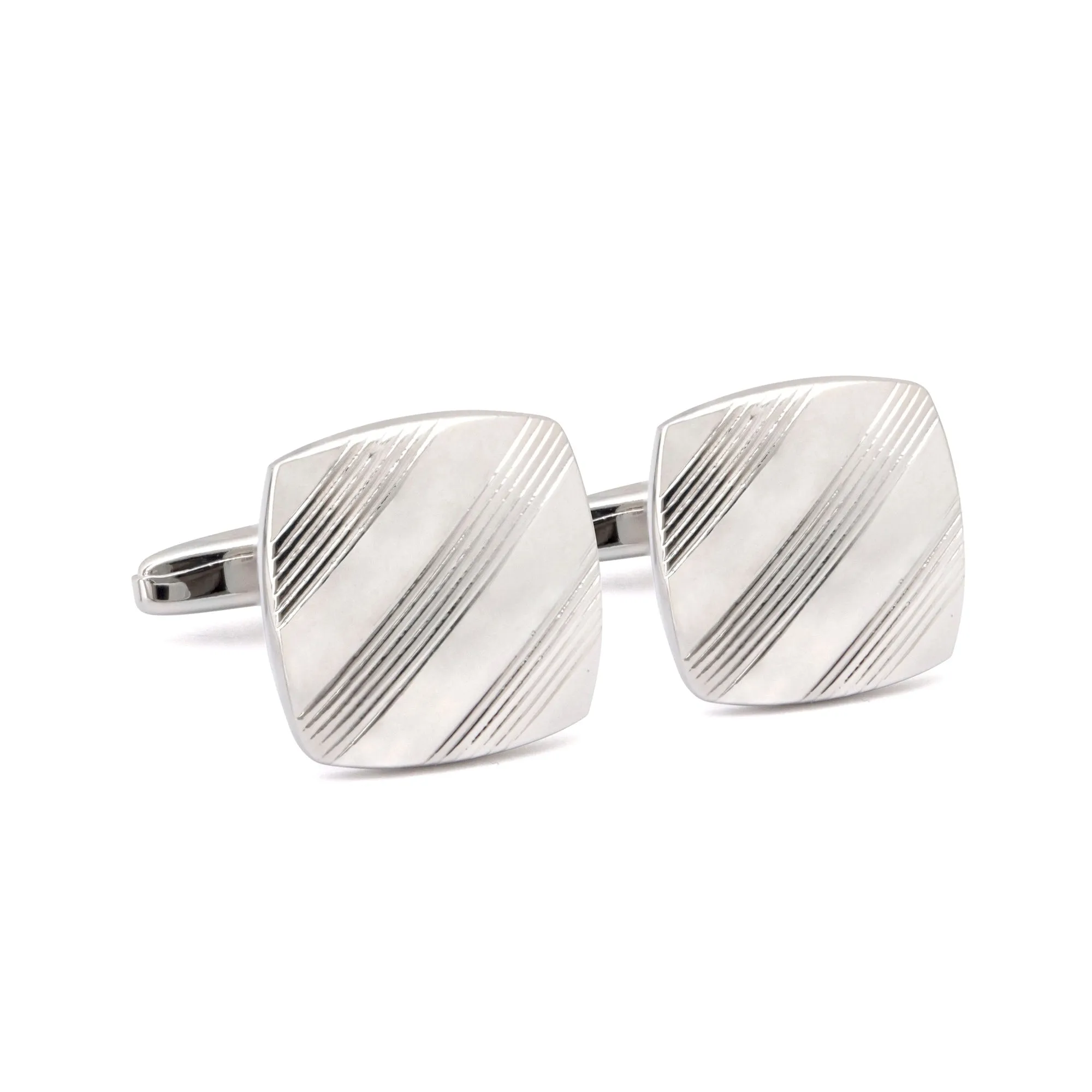 Classic Silver Square Cufflinks in various designs (Online Exclusive)