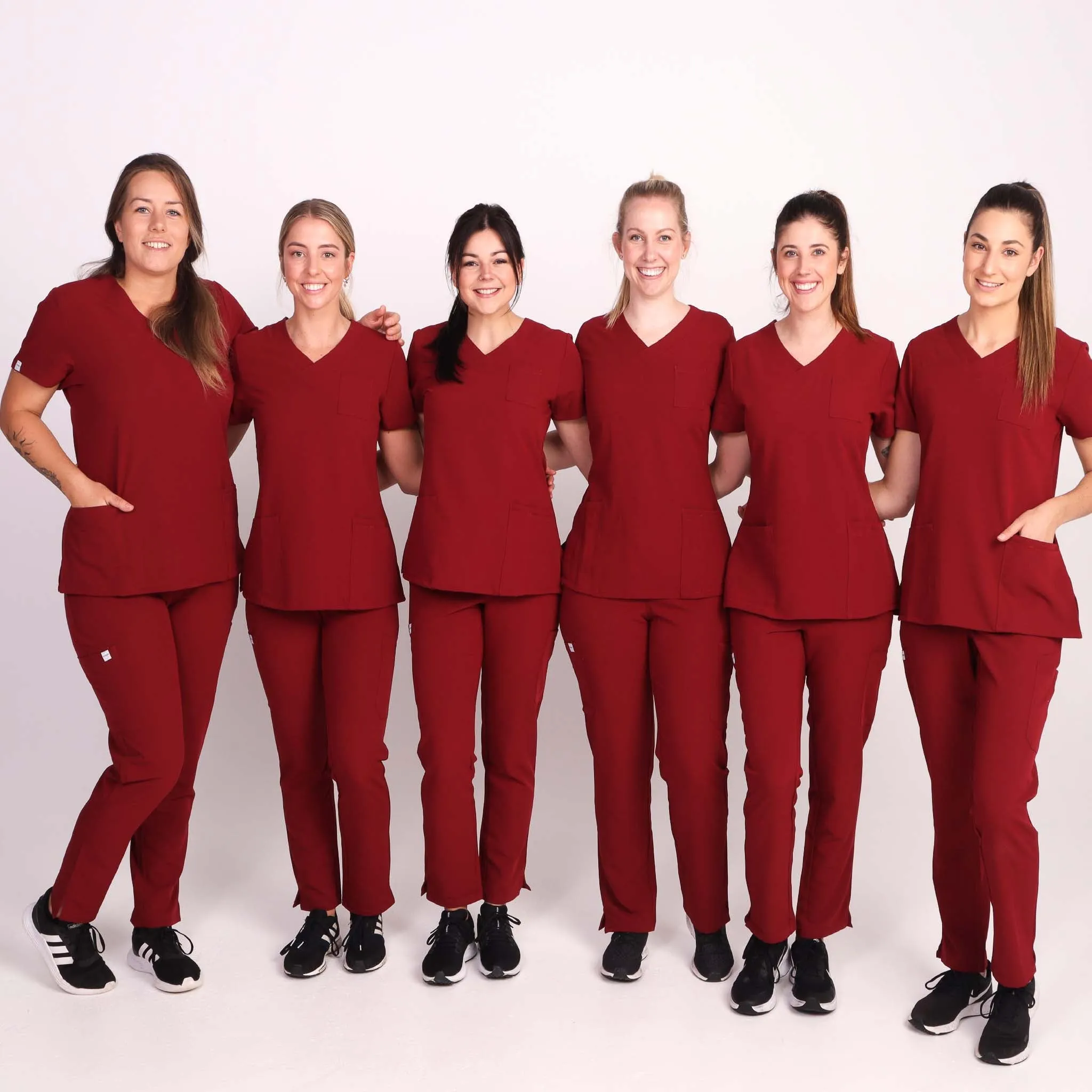 Comfort Fit Burgundy Medical Scrub Pant