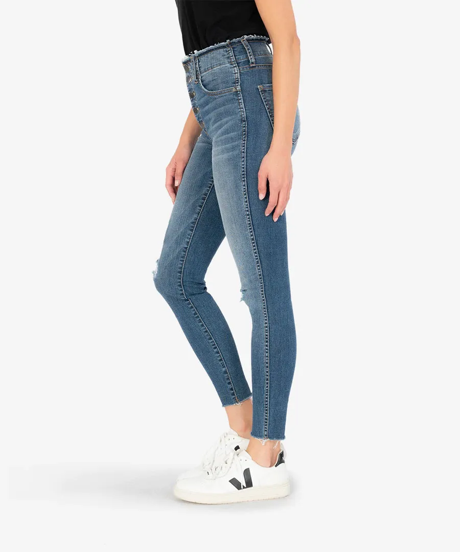 Connie High Rise Fab Ab Ankle Skinny