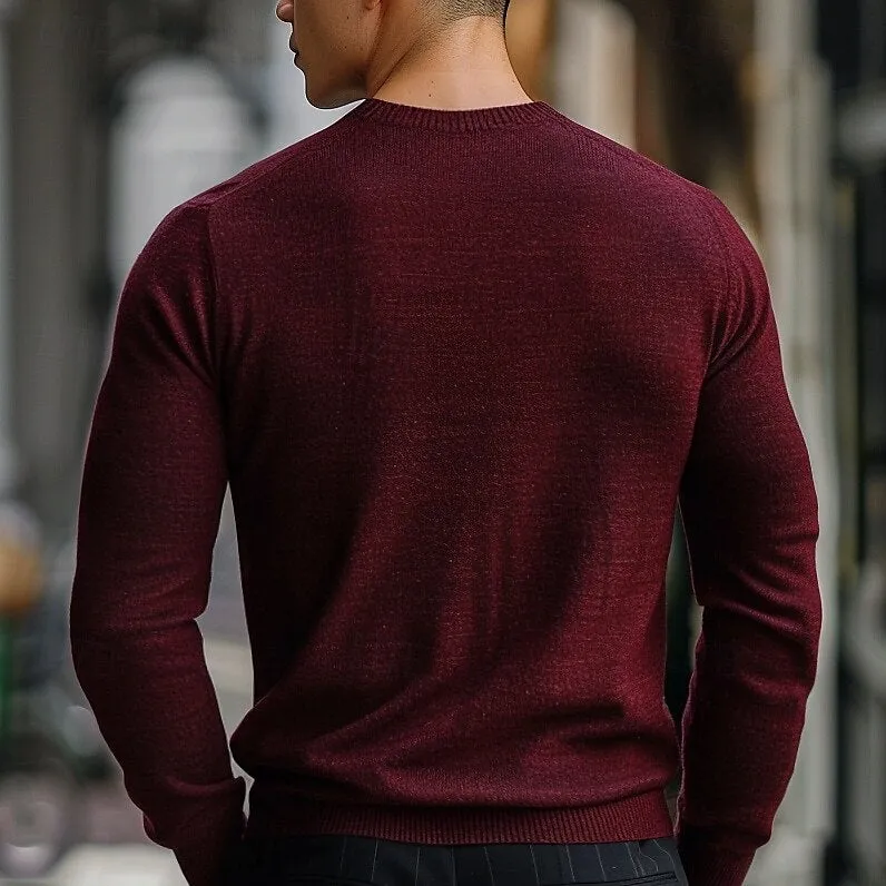 Crew Neck Knitwear Pullover Sweater