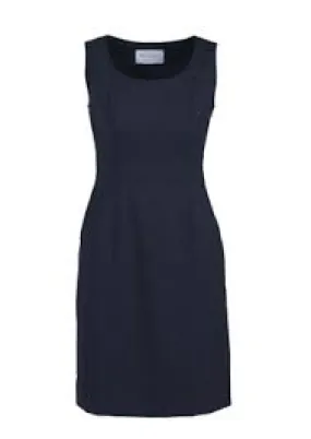 Fashion Biz 34012  Comfort Wool Stretch Womens Short Sleeve Dress - Navy