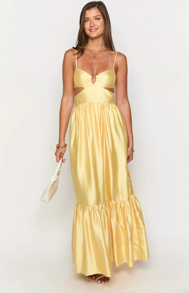 Felicitie Yellow Maxi Dress