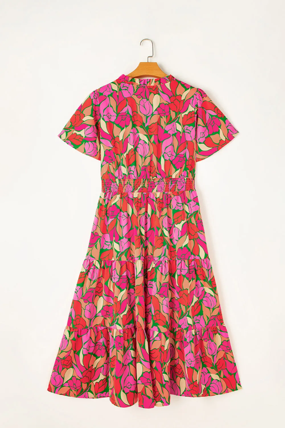 Floral Short Sleeve Maxi dress