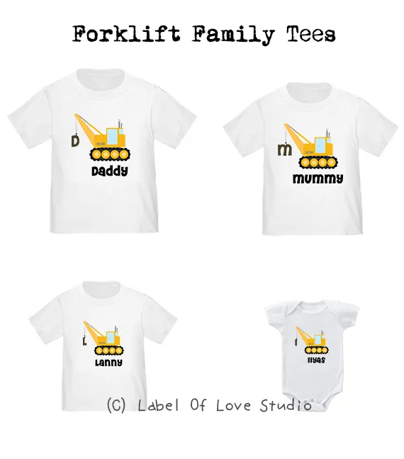 Forklift Family Tees