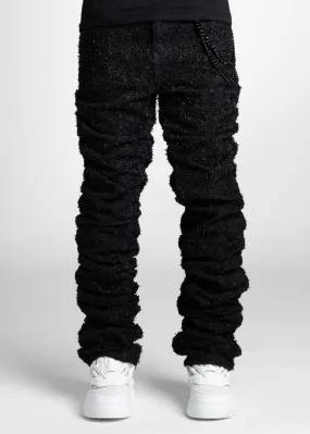 GUAPI All Black Super Stacked Denim (Black)