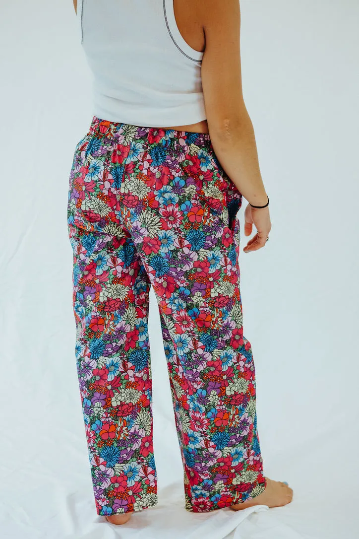 HAPPY FLORAL RAIN PANT