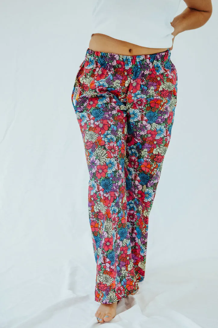 HAPPY FLORAL RAIN PANT