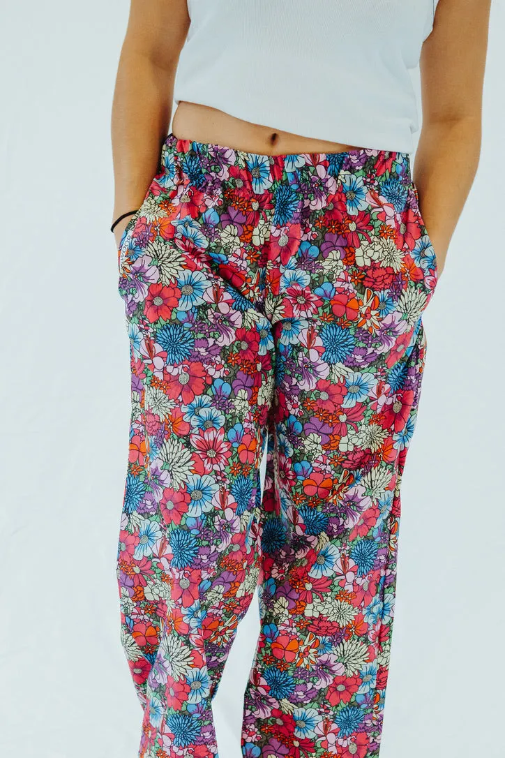 HAPPY FLORAL RAIN PANT