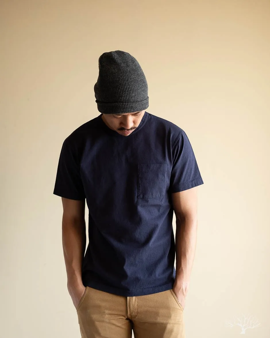 Heavy Duty Pocket Tee - Navy