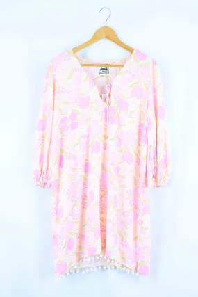 Jaase Floral Pink Dress M