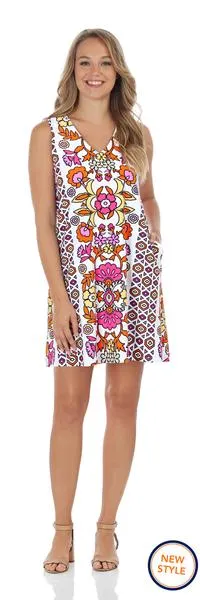 Jude Connally Jacey Dress in Floral Block Berry