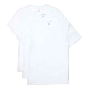 Lacoste Classic Crew Neck 3 Pack T-Shirts - White