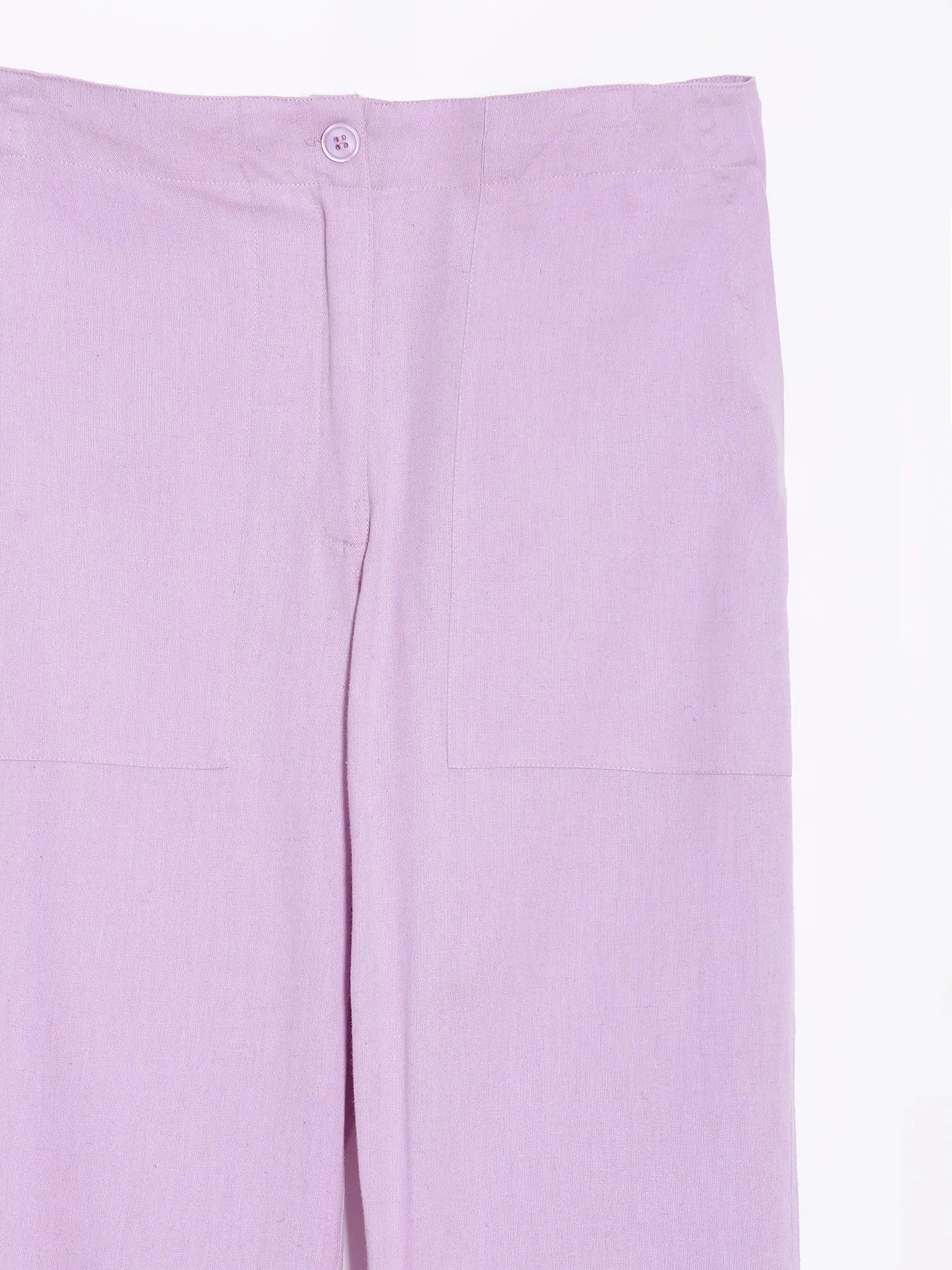 Lilac Airy Linen Pants