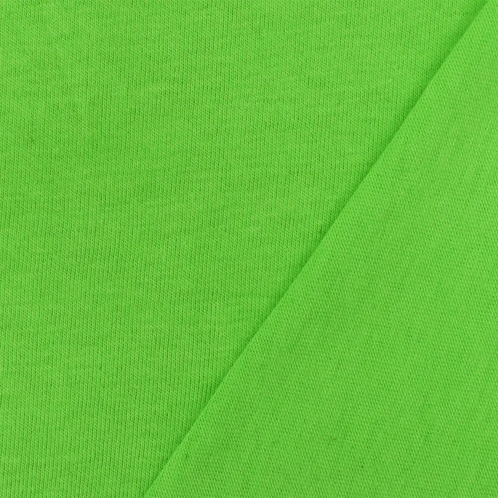 Lime Green Solid Stretch Cotton Spandex Jersey Knit Fabric