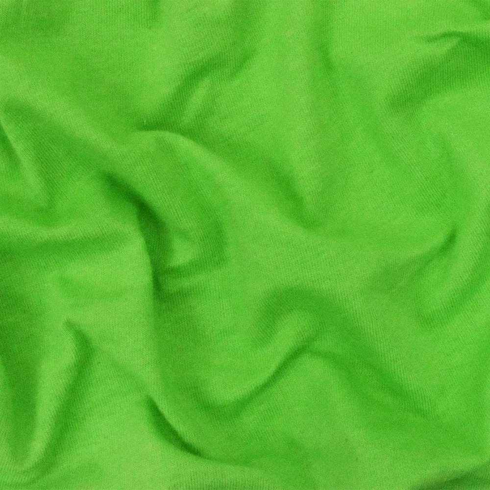 Lime Green Solid Stretch Cotton Spandex Jersey Knit Fabric