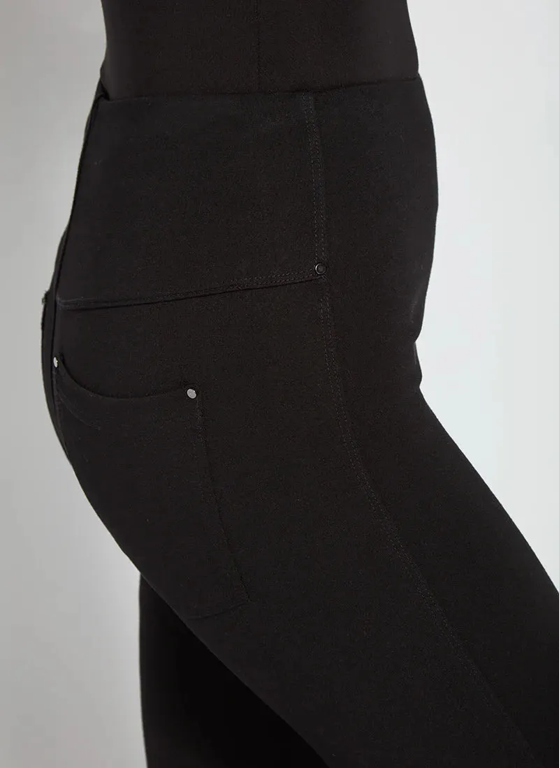 Lysse Ponte Toothpick Leggings in Black