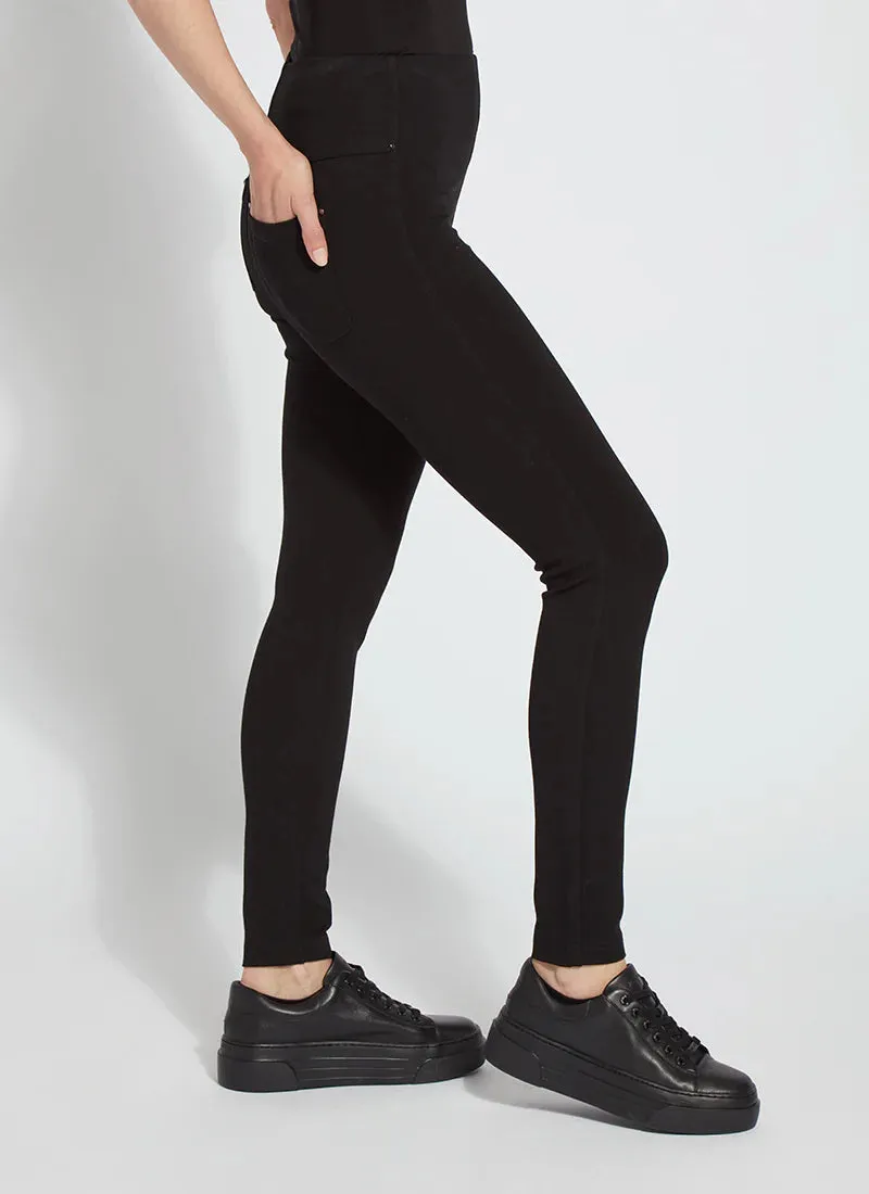 Lysse Ponte Toothpick Leggings in Black