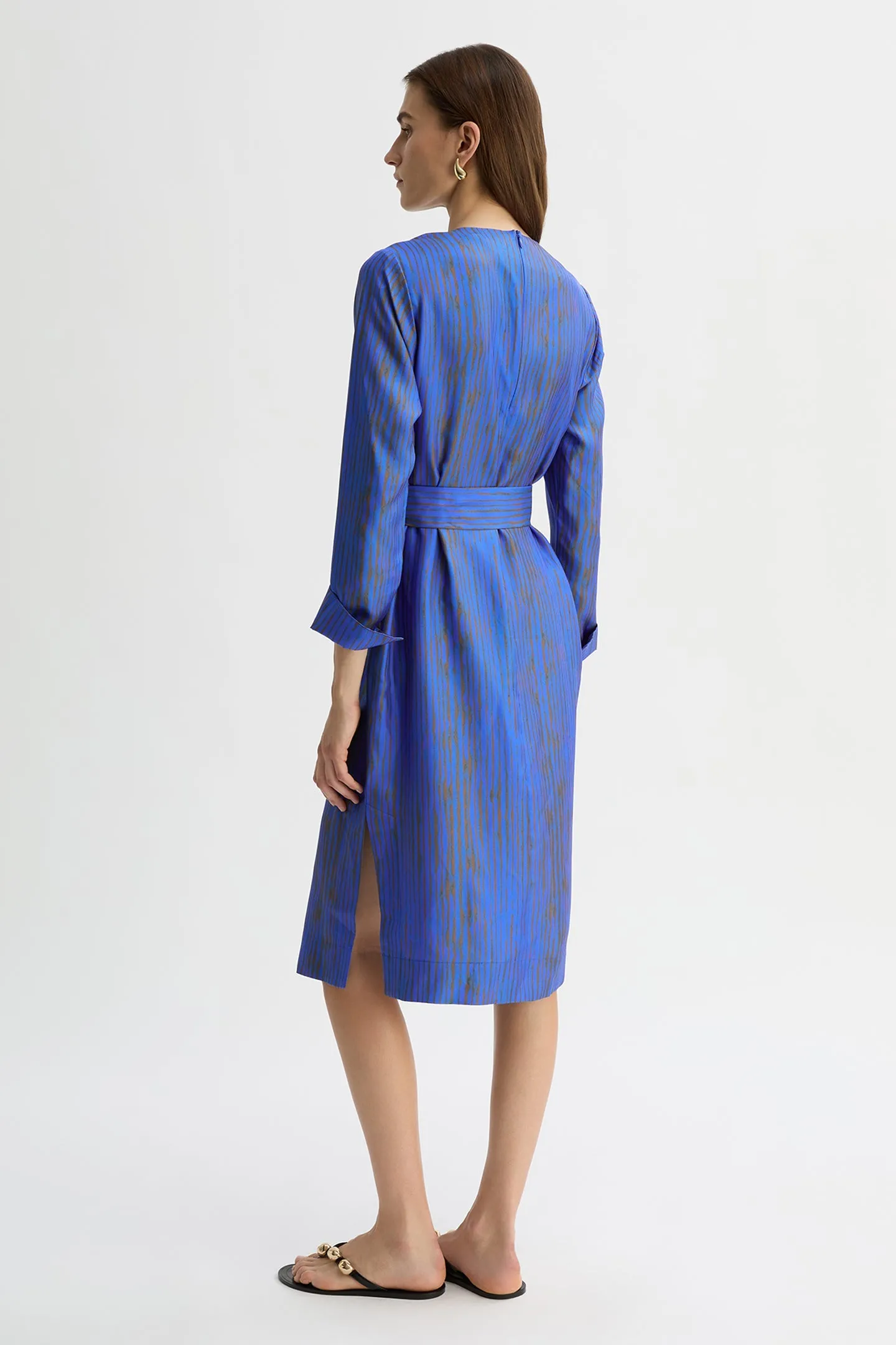 MARTINA SILK MIDI DRESS