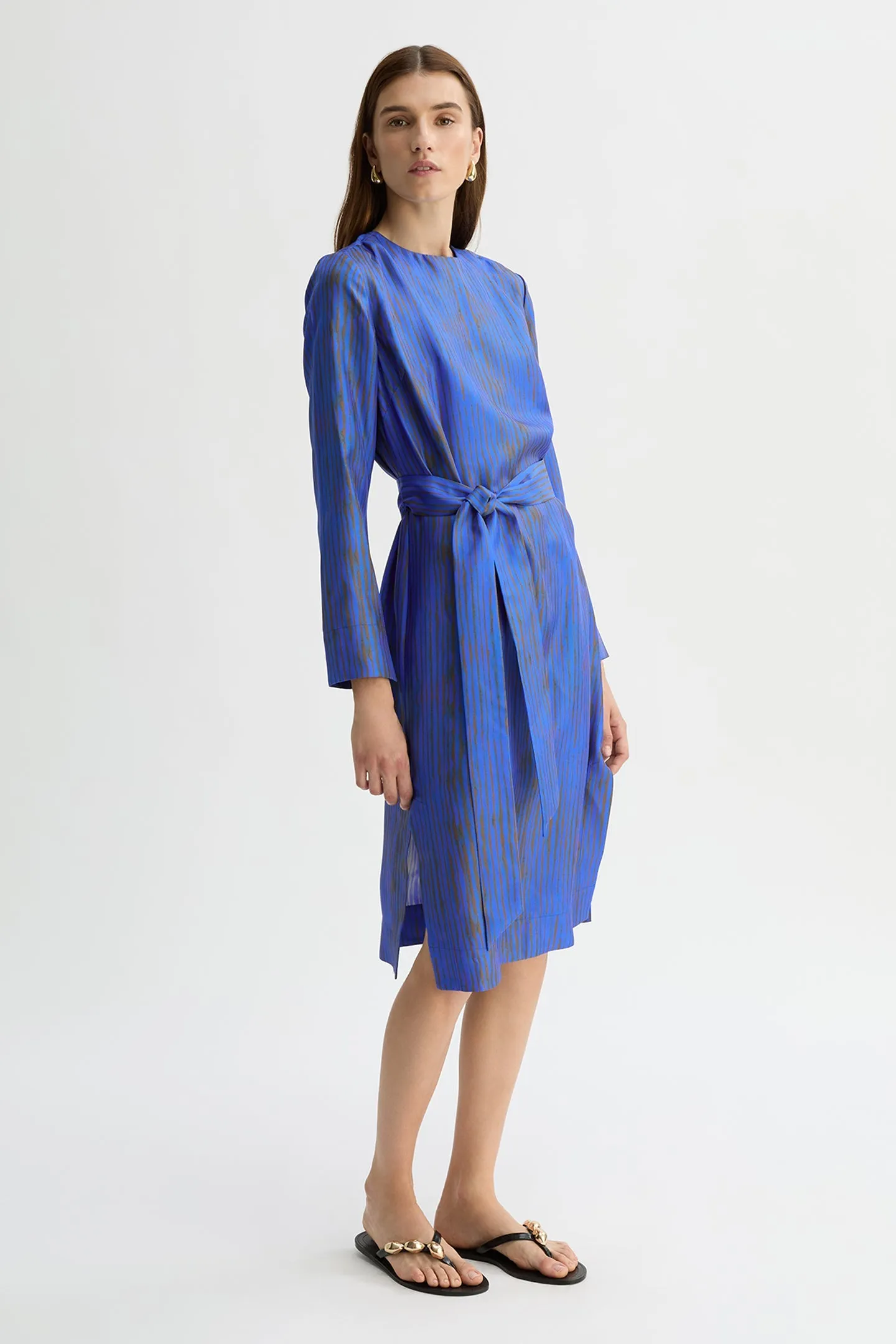 MARTINA SILK MIDI DRESS