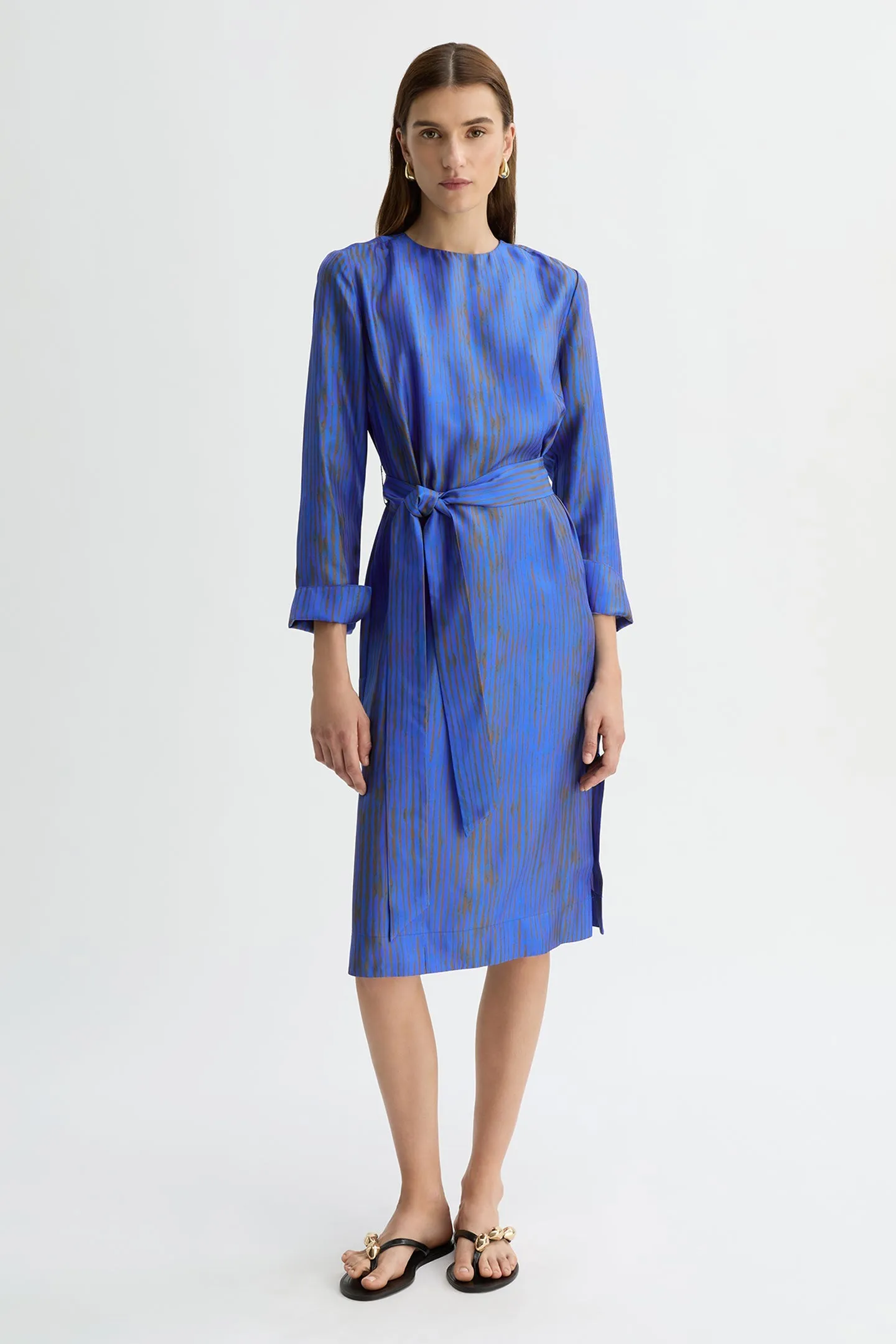 MARTINA SILK MIDI DRESS