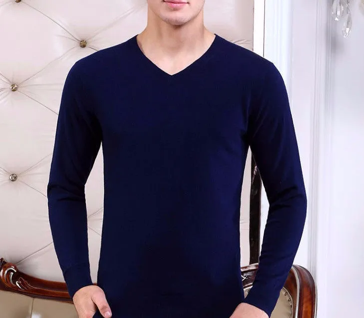 Men's Top Quality Autumn & Winter 100% Wool Sweater