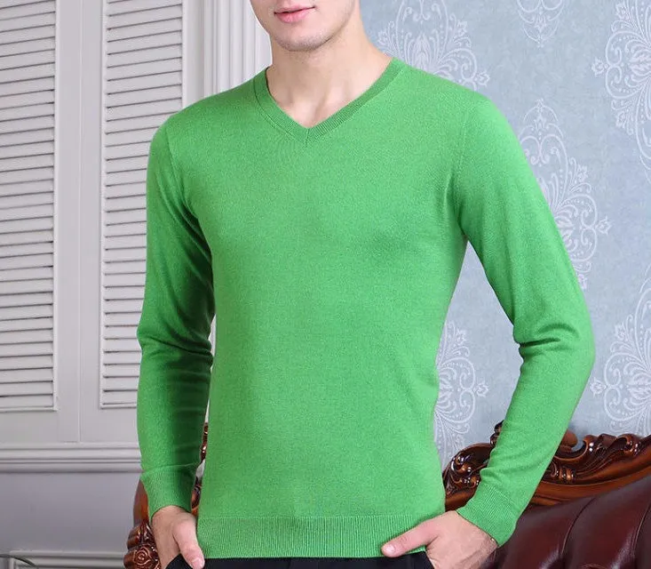 Men's Top Quality Autumn & Winter 100% Wool Sweater