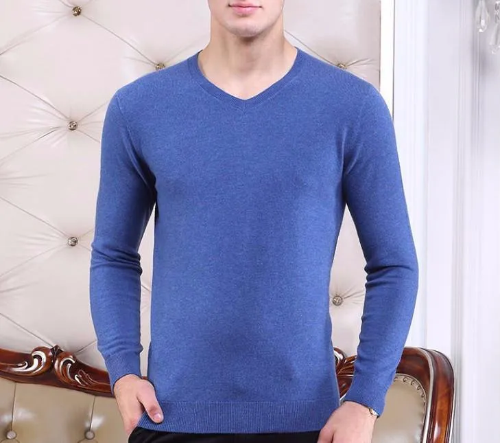 Men's Top Quality Autumn & Winter 100% Wool Sweater