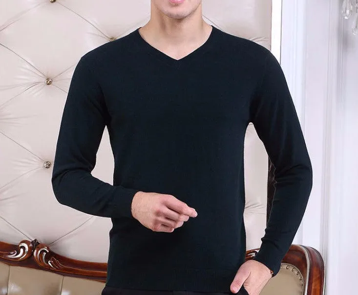 Men's Top Quality Autumn & Winter 100% Wool Sweater