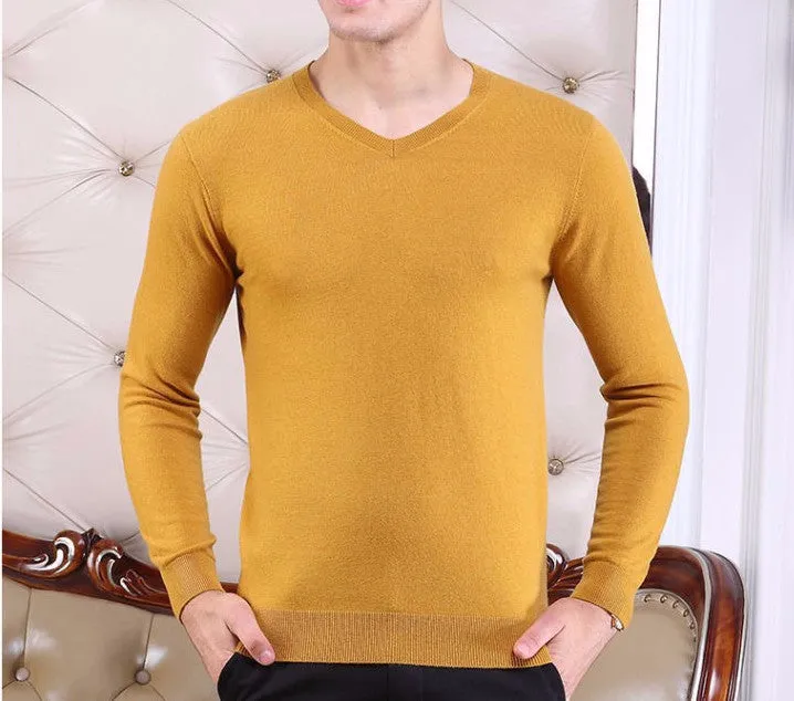 Men's Top Quality Autumn & Winter 100% Wool Sweater