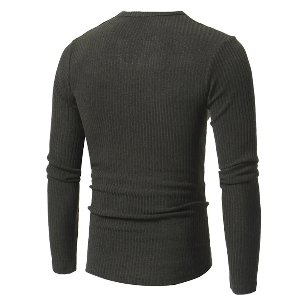 Men's Winter Casual Knitted V-Neck Sweater