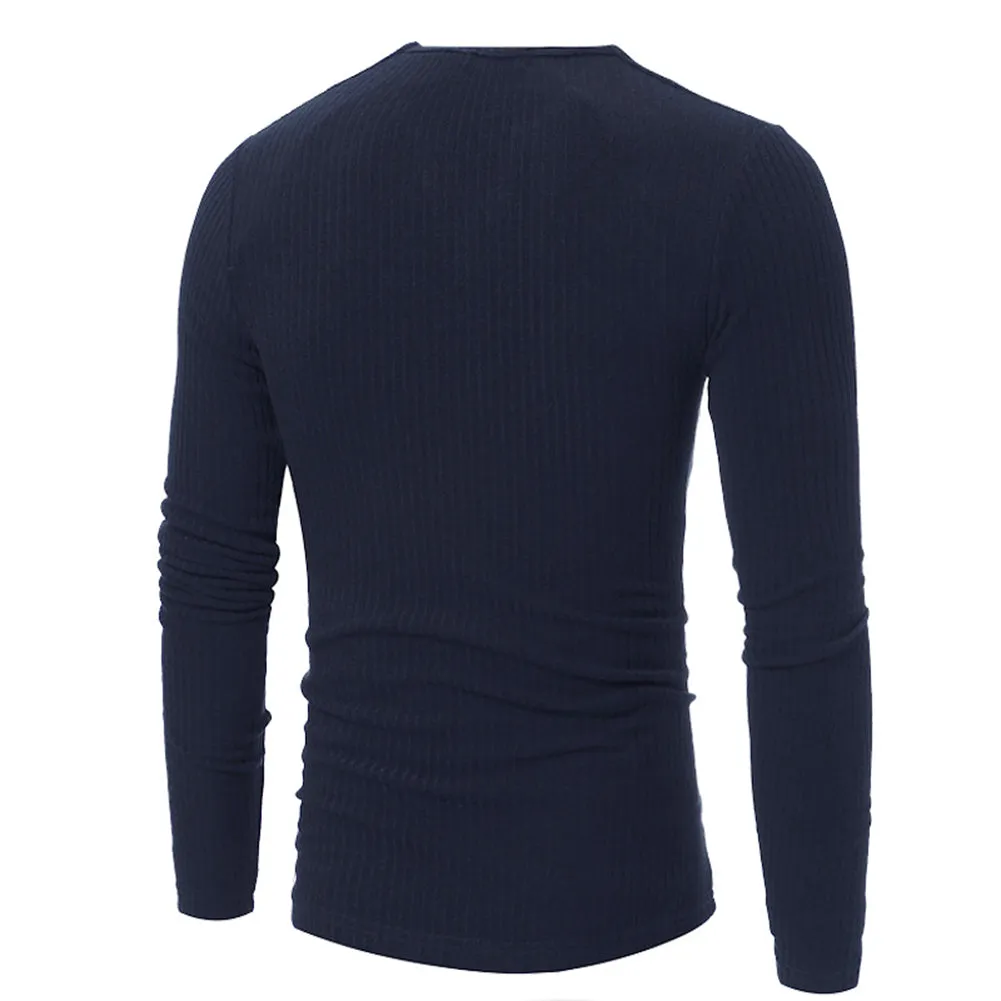 Men's Winter Casual Knitted V-Neck Sweater