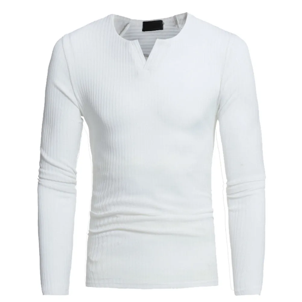 Men's Winter Casual Knitted V-Neck Sweater