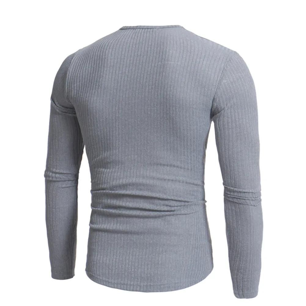 Men's Winter Casual Knitted V-Neck Sweater