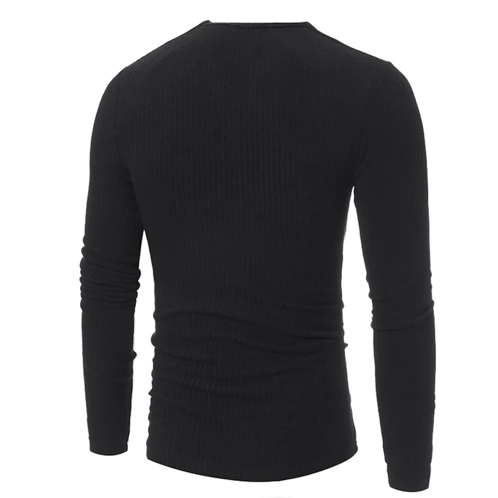 Men's Winter Casual Knitted V-Neck Sweater