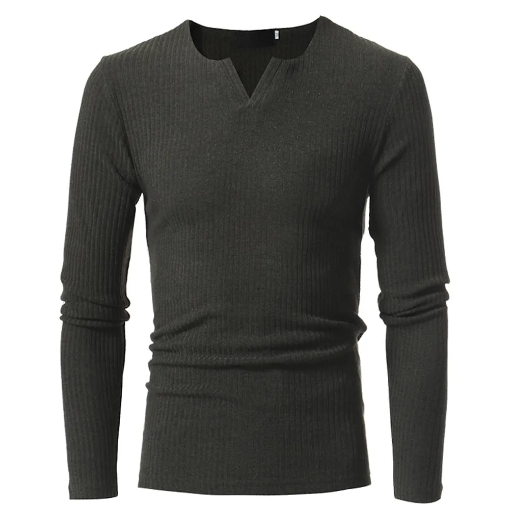 Men's Winter Casual Knitted V-Neck Sweater