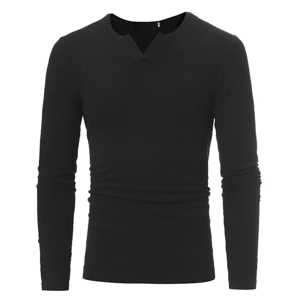 Men's Winter Casual Knitted V-Neck Sweater