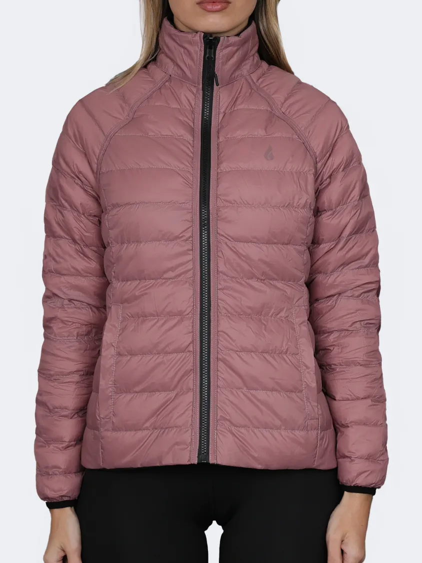 Oil And Gaz Reversible Down Women Lifestyle Jacket Black/Pink